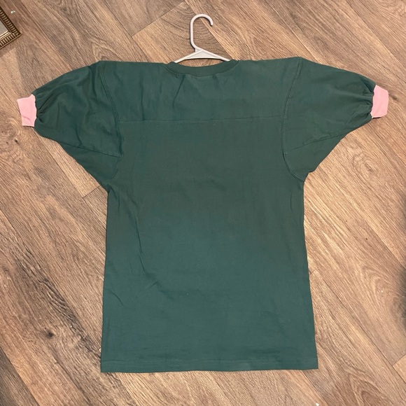 Delta Zeta DZ Sorority Spirit Jersey - Green with Pink Letters - Picture 3 of 5